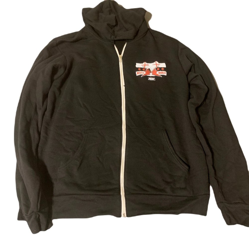 AEW CM Punk Best In The World Anthem Knuckles All Elite Wrestling XL HOODIE